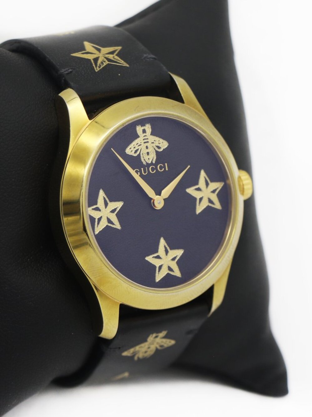 Gucci G-Timeless Gold Tone Black Watch model YA1264055